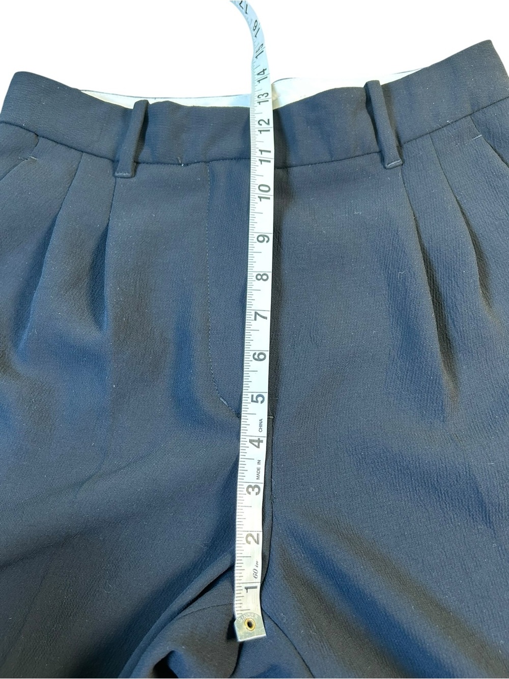 ARITZIA The Effortless Pant Crepette Black High Rise Wide Leg Trouser Sz 8 - Picture 11 of 14